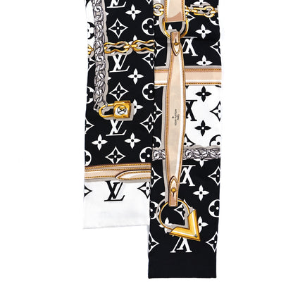 Louis Vuitton Silk Monogram Confidential Bandeau Black 2 of 3