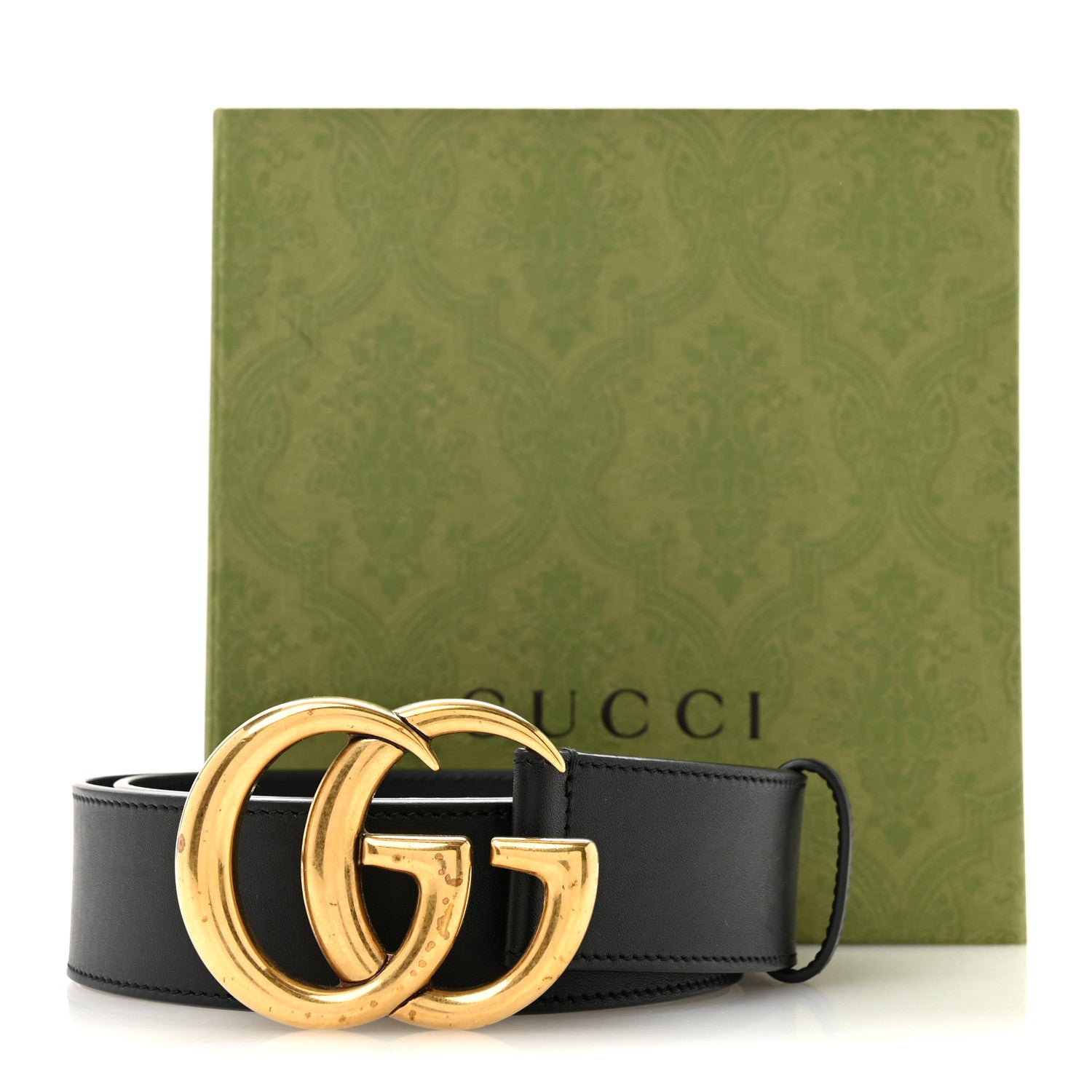 Gucci Calfskin Double G 40mm Belt 80 32 Black 7 of 7