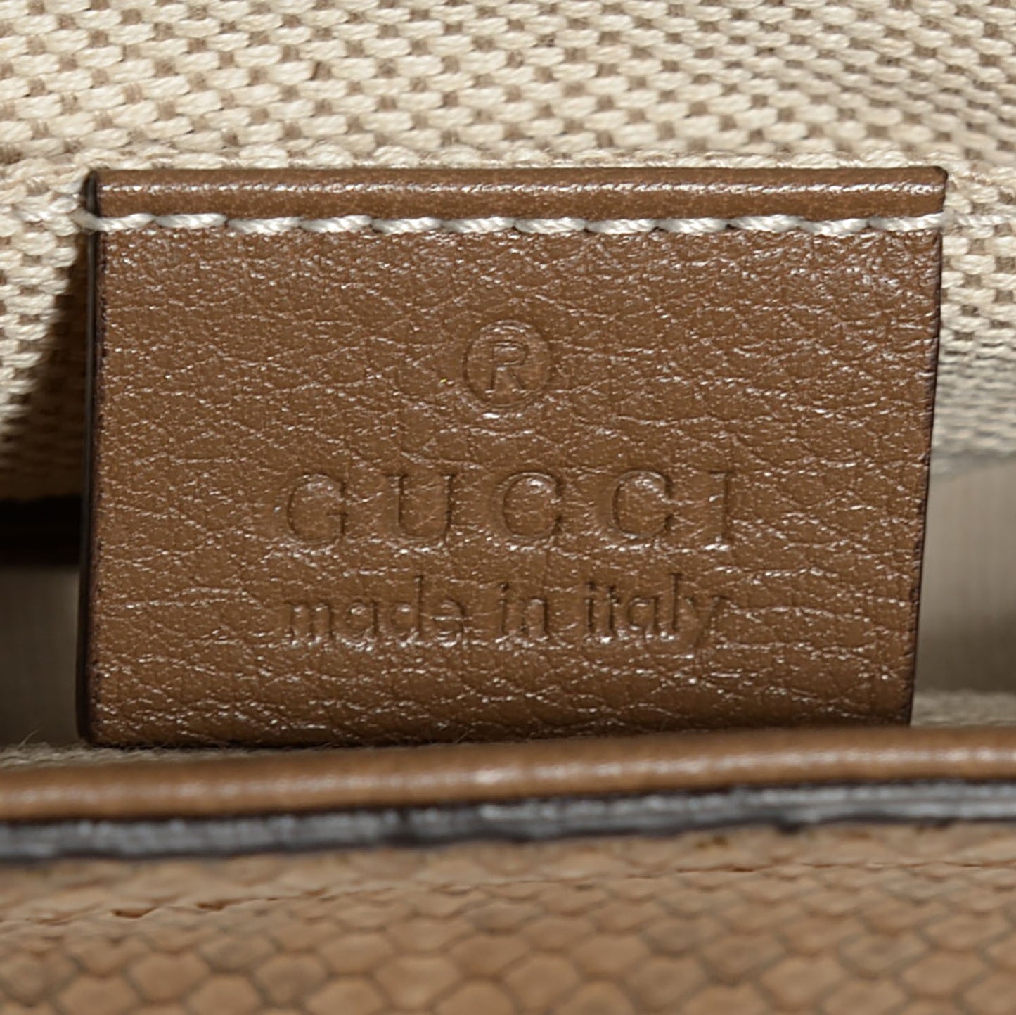 Python Small Soho Flap Crossbody Beige