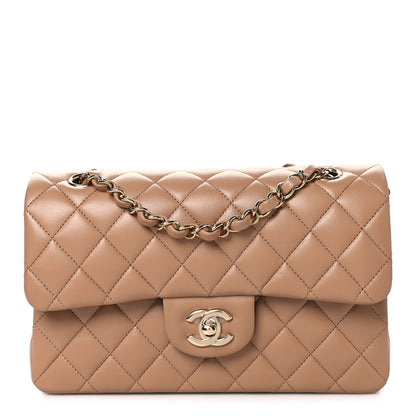 Chanel Lambskin Quilted Small Double Flap Brown 1 of 11