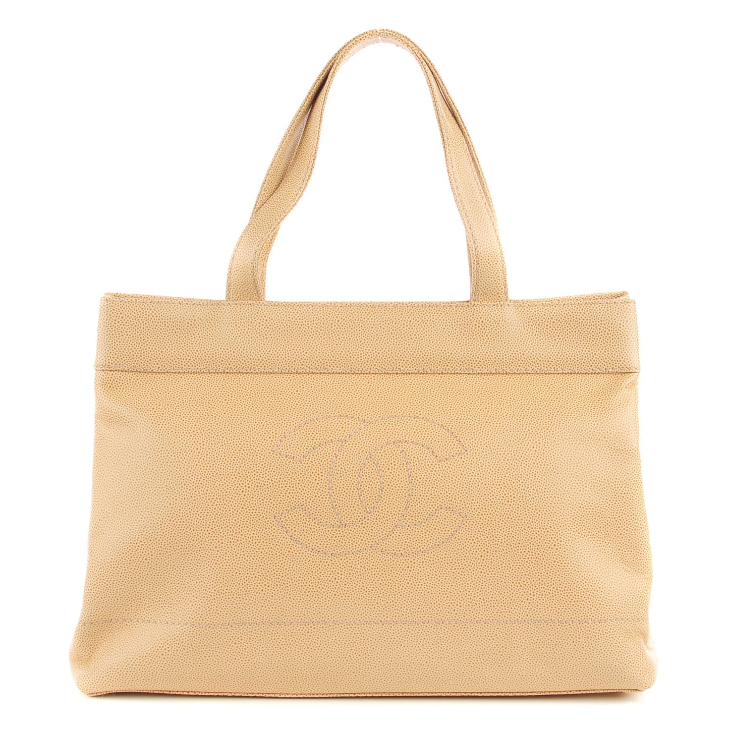 Caviar CC Shoulder Bag Beige
