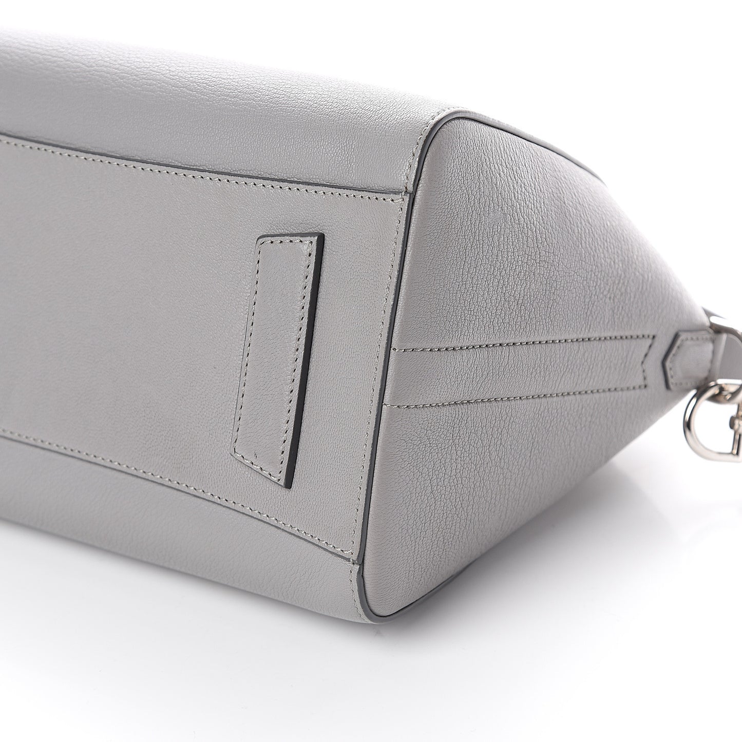 Sugar Goatskin Small Antigona Pearl Grey