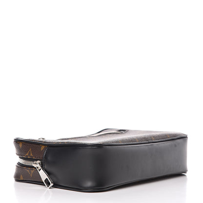 Louis Vuitton Monogram Macassar Kasai Clutch Black 4 of 10