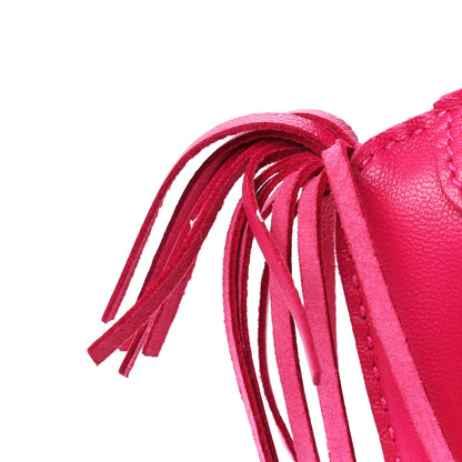 Hermes Milo Lambskin Grigri Rodeo Horse Bag Charm PM Rose Mexico 5 of 5