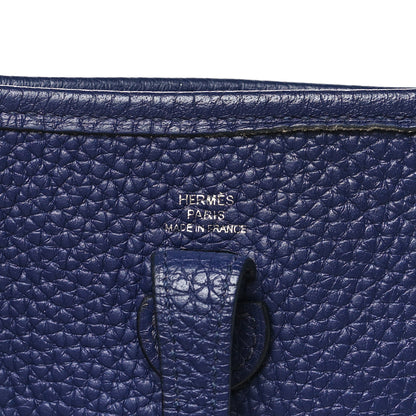Hermes Taurillon Clemence Amazone Evelyne TPM Bleu Encre 6 of 10