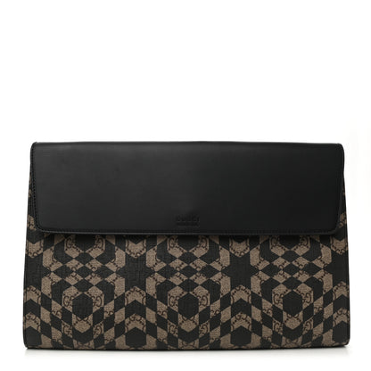 Gucci GG Supreme Monogram Caleido Print Clutch Black 1 of 9