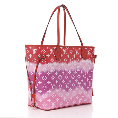 Louis Vuitton Monogram Escale Neverfull MM Rouge 3 of 10
