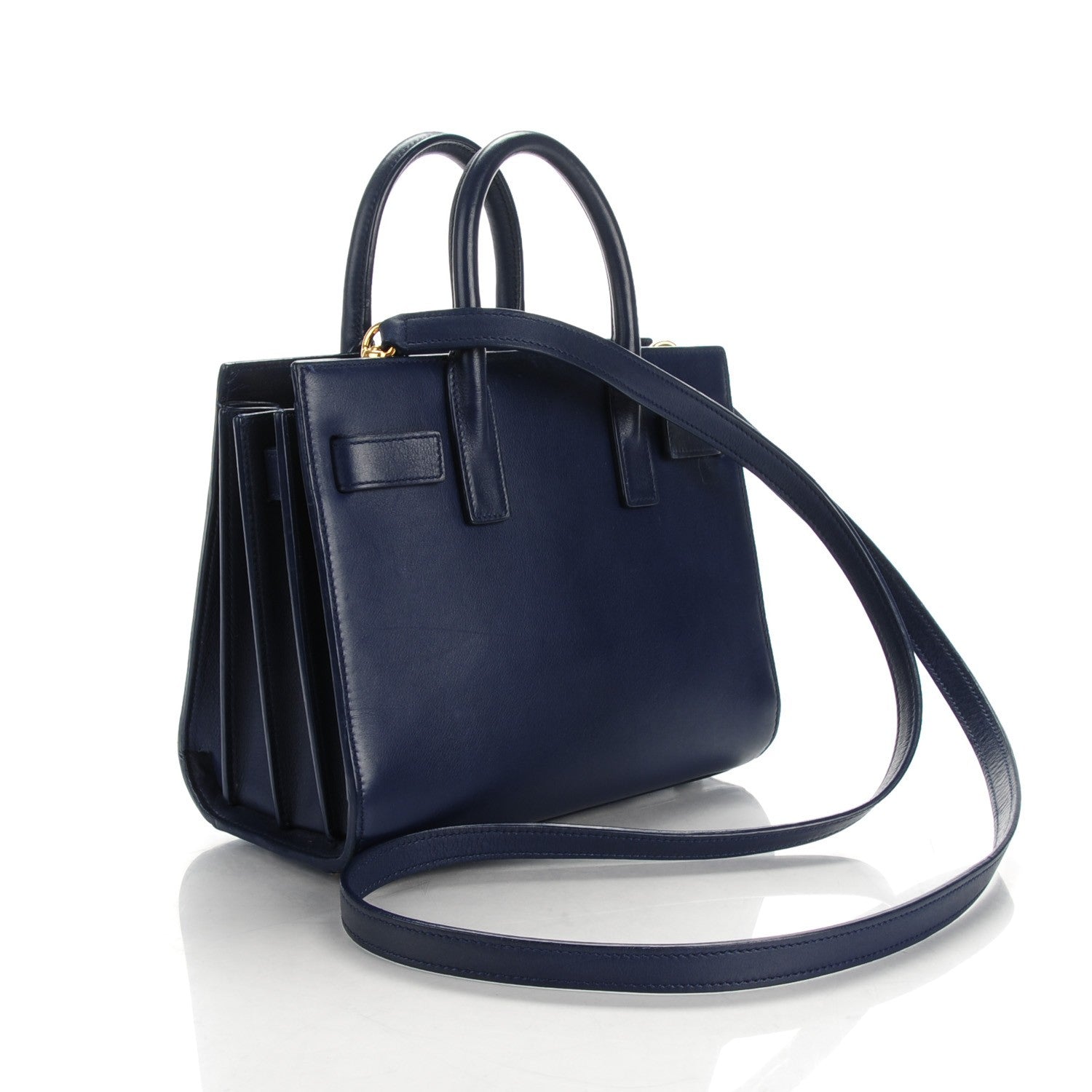 Saint Laurent Calfskin Nano Sac De Jour Dark Blue 3 of 6