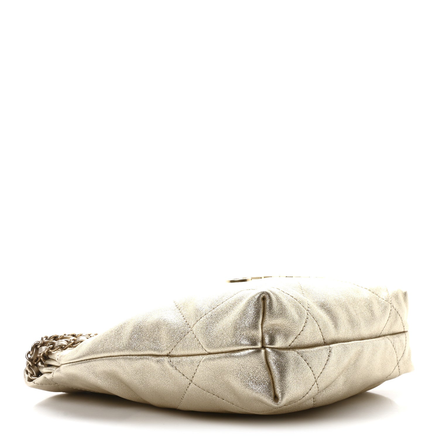 Chanel Metallic Lambskin Quilted Mini Chanel 22 Golden 4 of 10