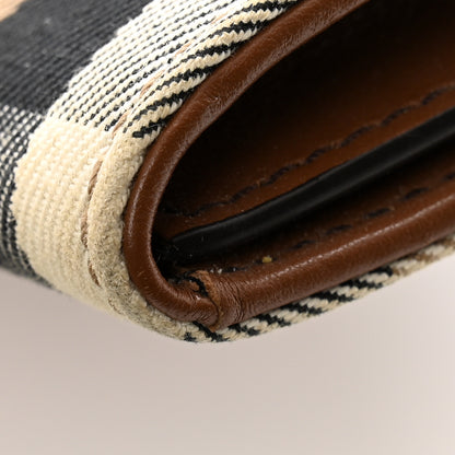 Burberry Grainy Calfskin House Check Continental Wallet Tan 10 of 11