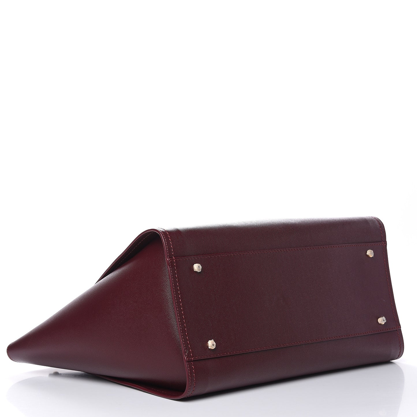 Caviar Medium Studded Deauville Tote Burgundy