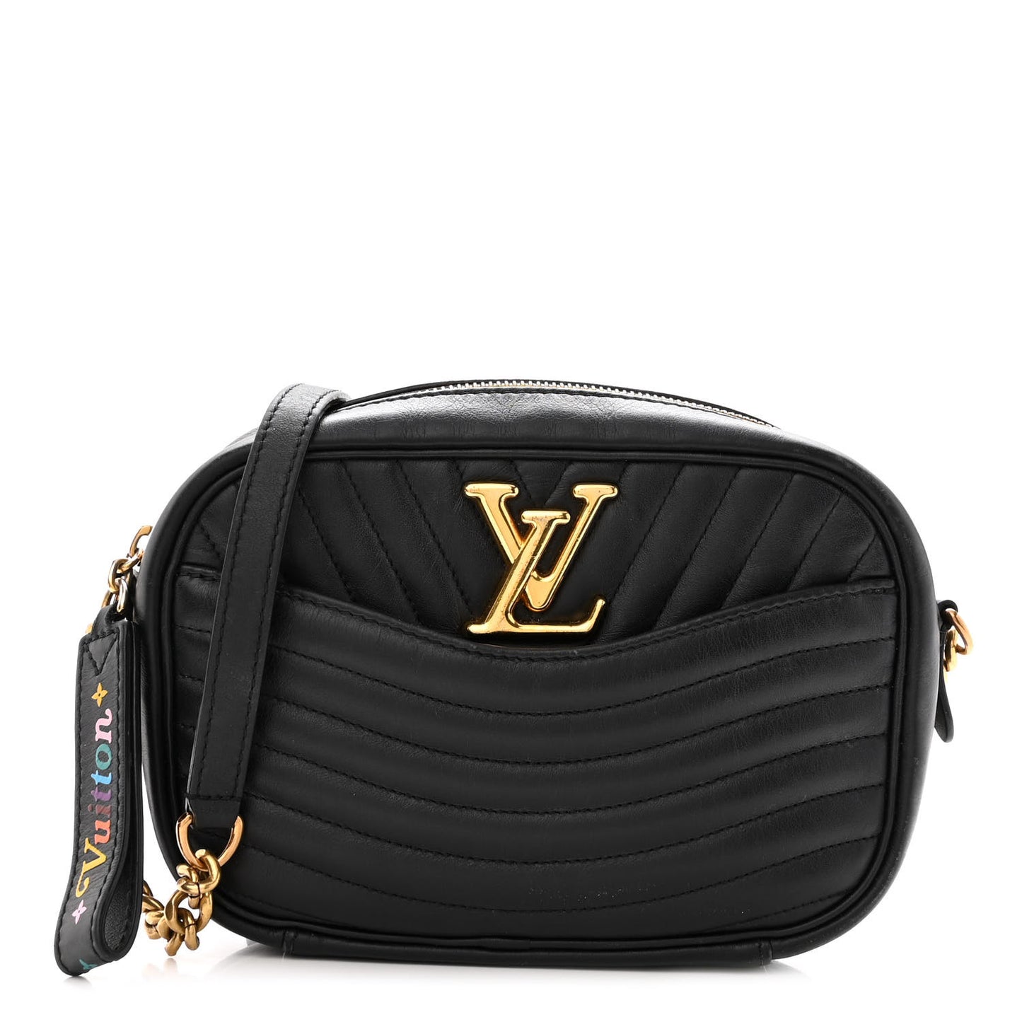 Calfskin New Wave Camera Bag Black