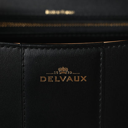 Delvaux Box Calfskin MM Brillant Satchel Black Black 7 of 11