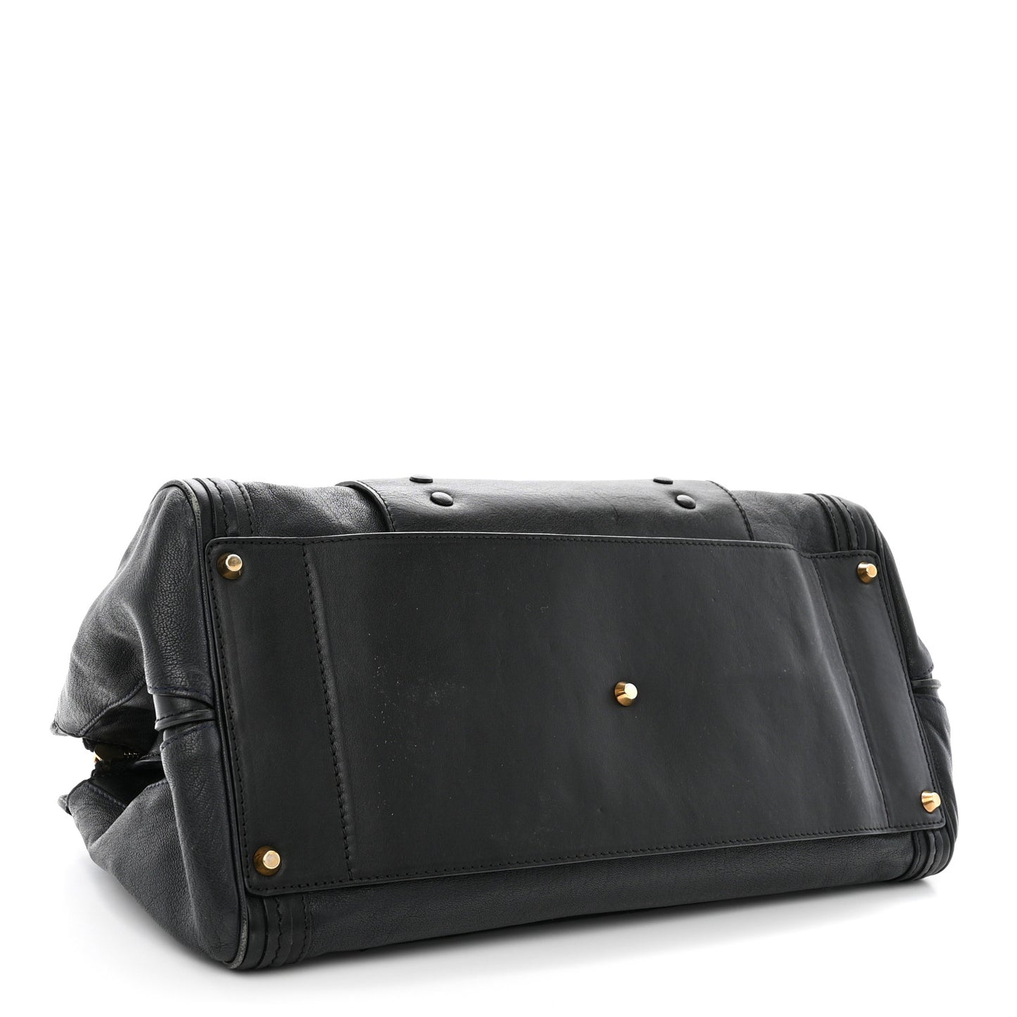 Calfskin Goatskin Medium Alice Satchel Black