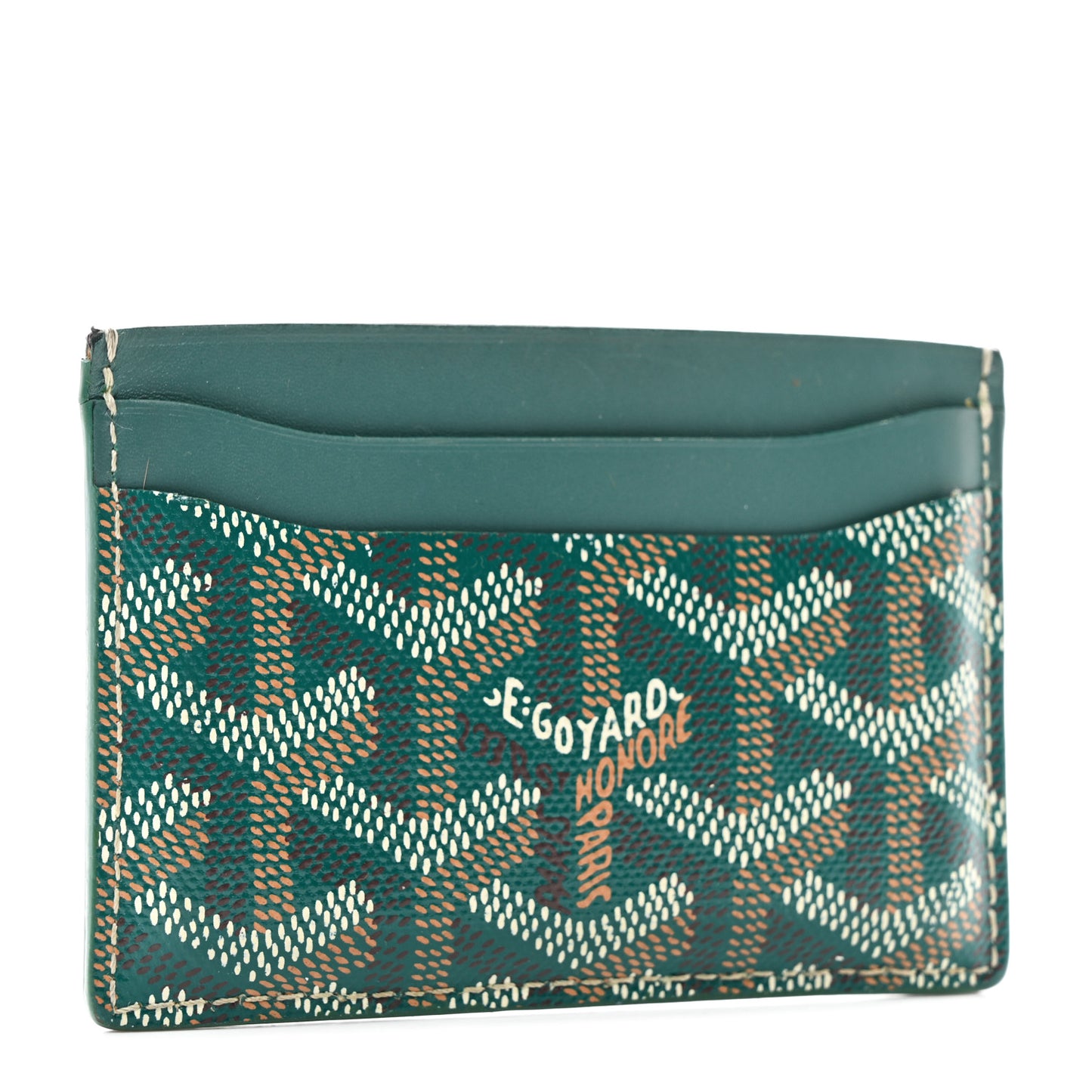 Goyardine Saint Sulpice Card Holder Green
