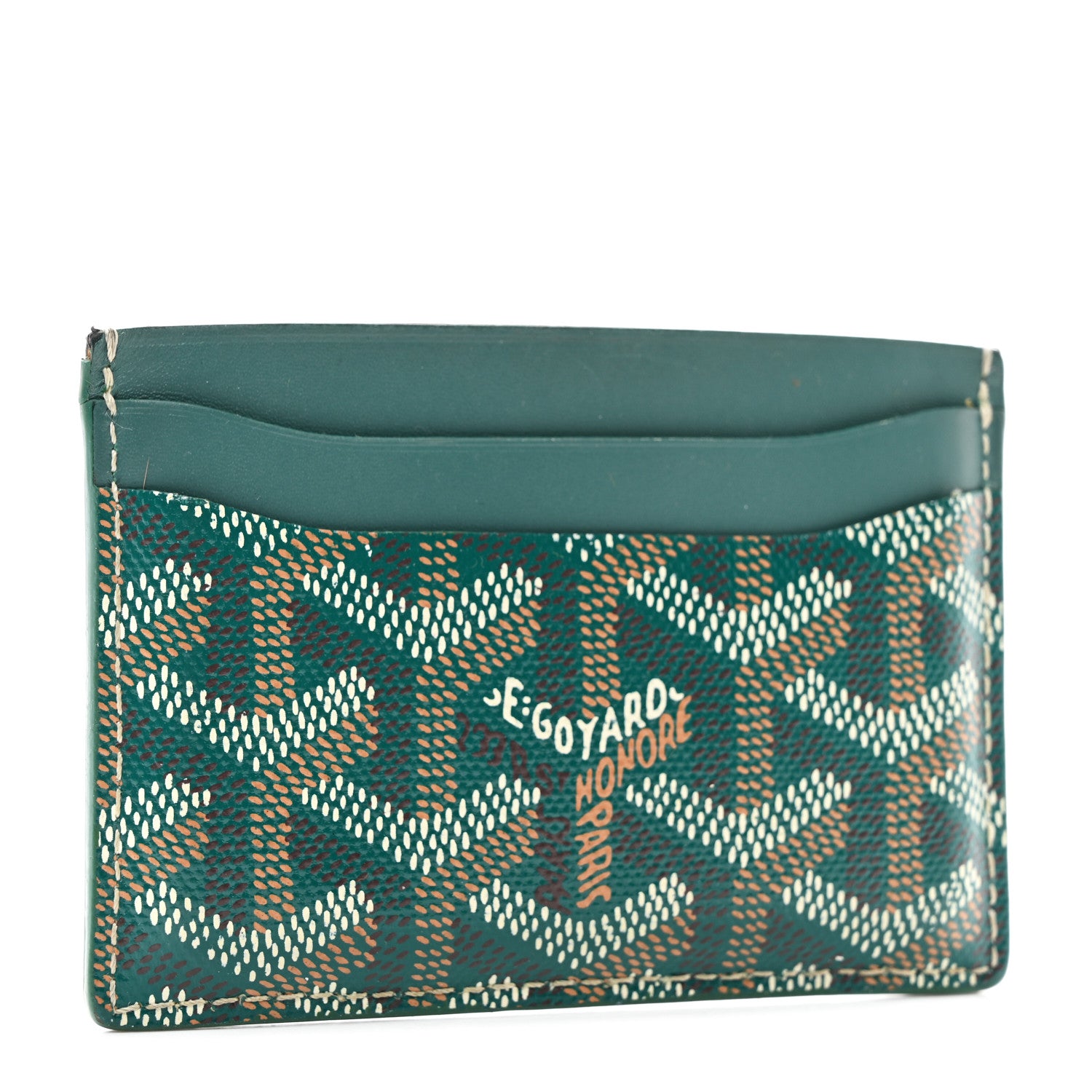 Goyard Goyardine Saint Sulpice Card Holder Green 3 of 8
