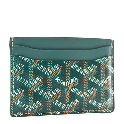 Goyard Goyardine Saint Sulpice Card Holder Green 3 of 8