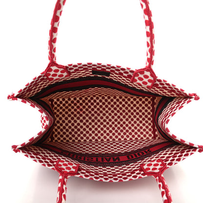 Christian Dior Canvas Medium DiorAmour Dots Book Tote Red 5 of 9