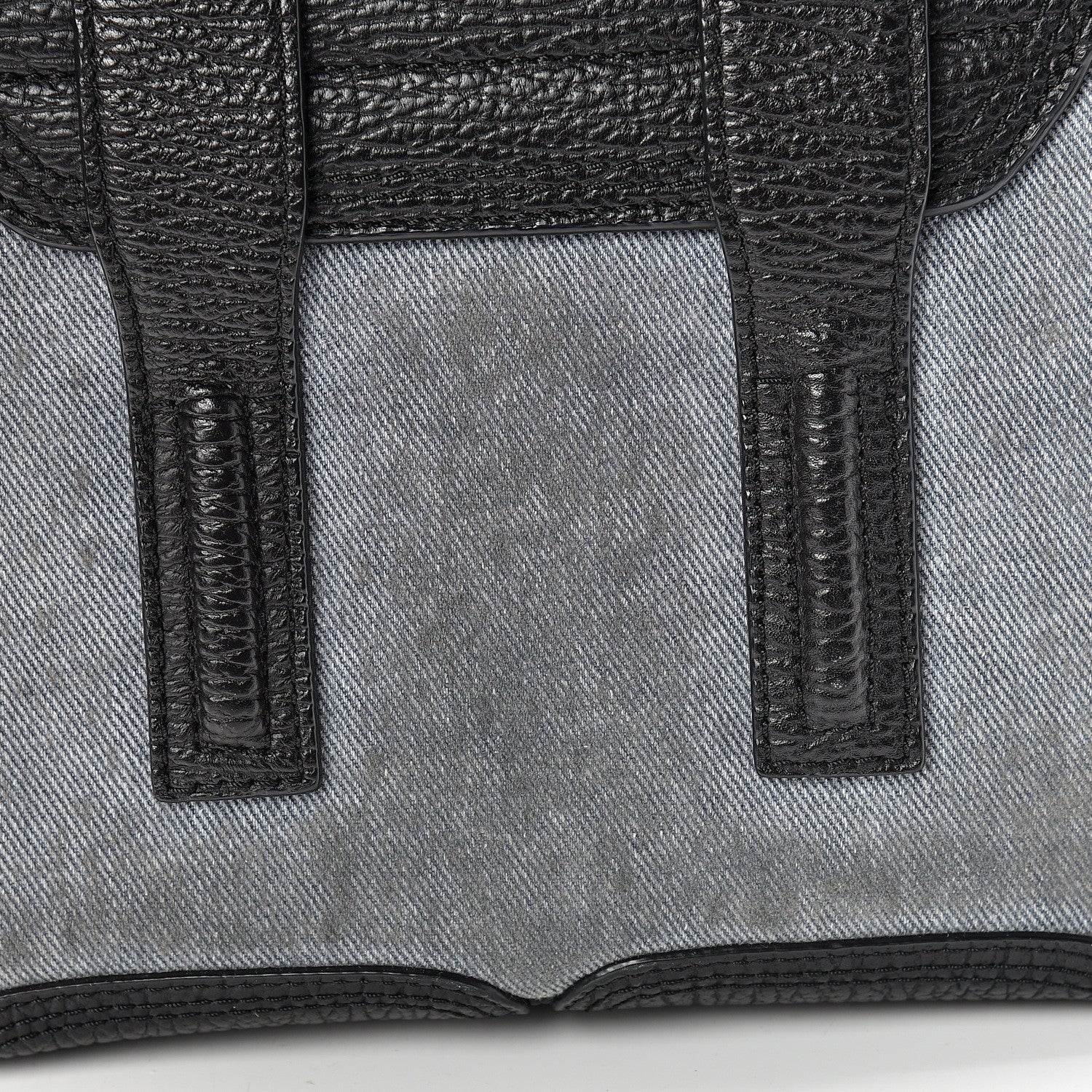 3.1 Phillip Lim 3.1 Textured Calfskin Denim Mini Pashli Satchel Black 11 of 11