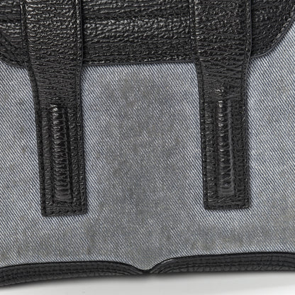 3.1 Phillip Lim 3.1 Textured Calfskin Denim Mini Pashli Satchel Black 11 of 11