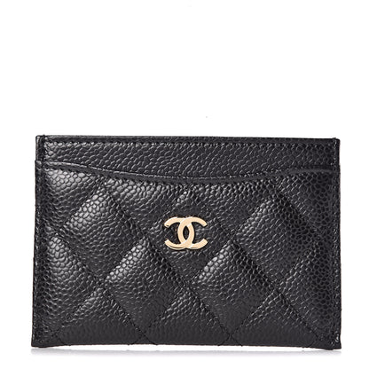 Chanel Caviar Quilted Card Holder Black 1 of 9
