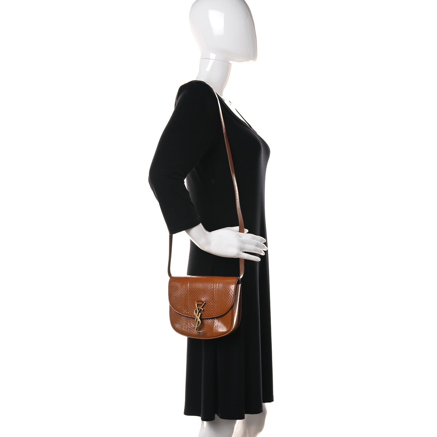 Saint Laurent Snakeskin Small Kaia Satchel 2 of 11