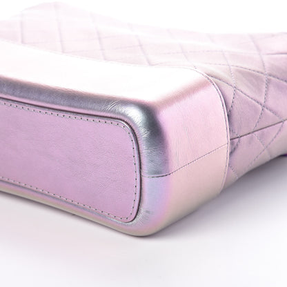 Chanel Iridescent Lambskin Calfskin Quilted Medium Gabrielle Hobo Light Purple 6 of 10