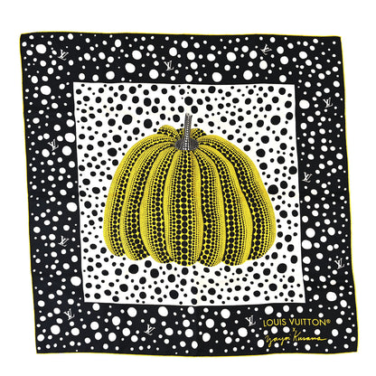 Louis Vuitton LV x YK Kusama Infinity Dots Scarf Black Yellow 1 of 3