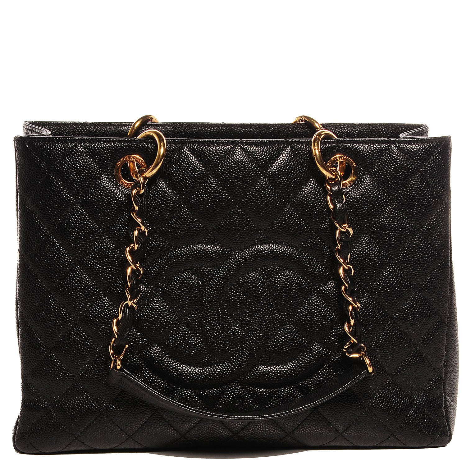 Chanel Caviar Grand Shopping Tote GST Black 1 of 9
