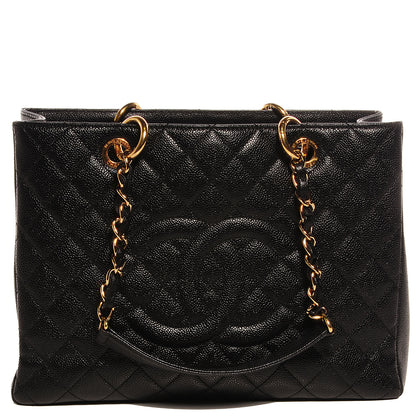 Chanel Caviar Grand Shopping Tote GST Black 1 of 9
