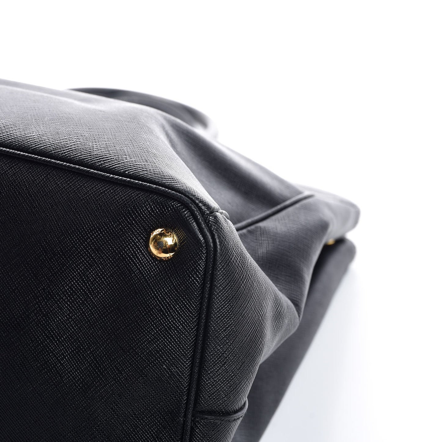 Saffiano Lux Extra Large Galleria Double Zip Tote Black