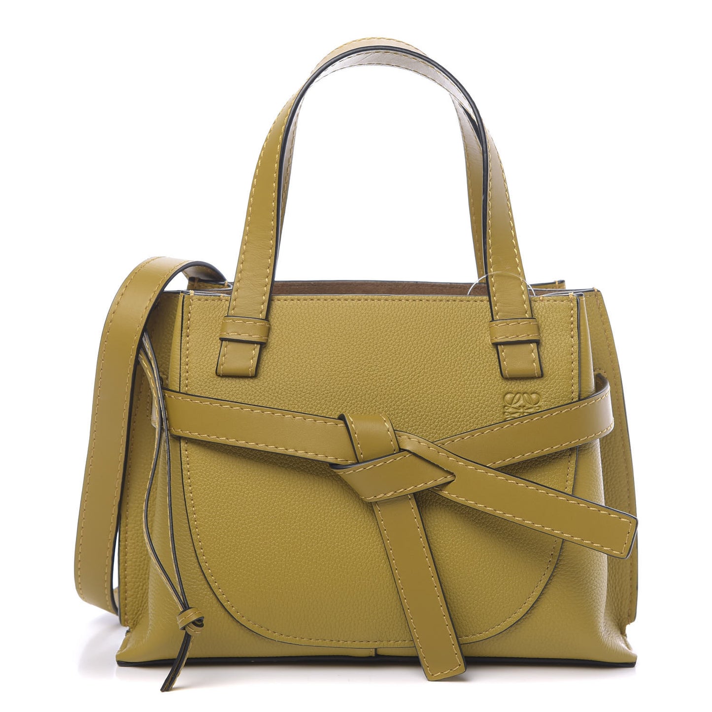 Calfskin Mini Gate Tote Ochre