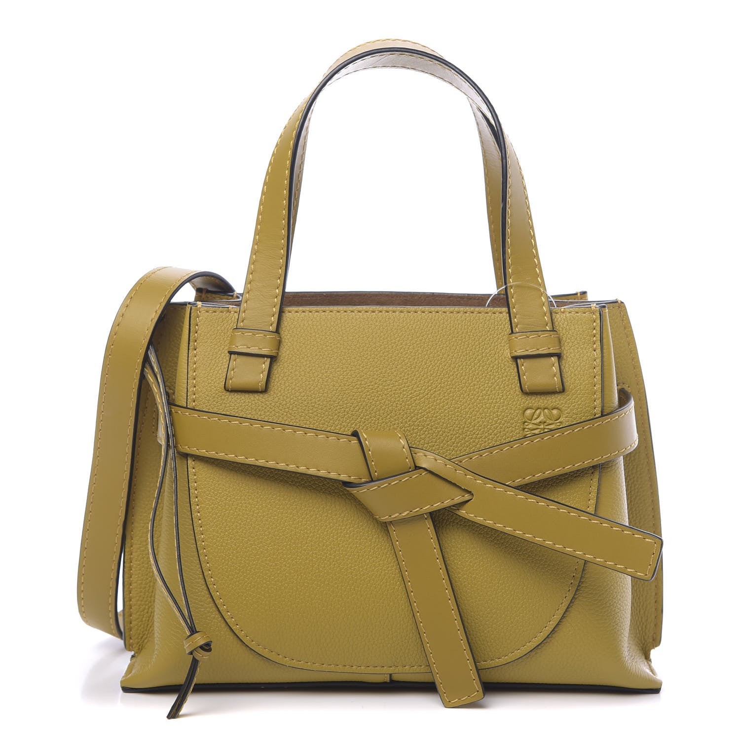 Loewe Calfskin Mini Gate Tote Ochre 1 of 10
