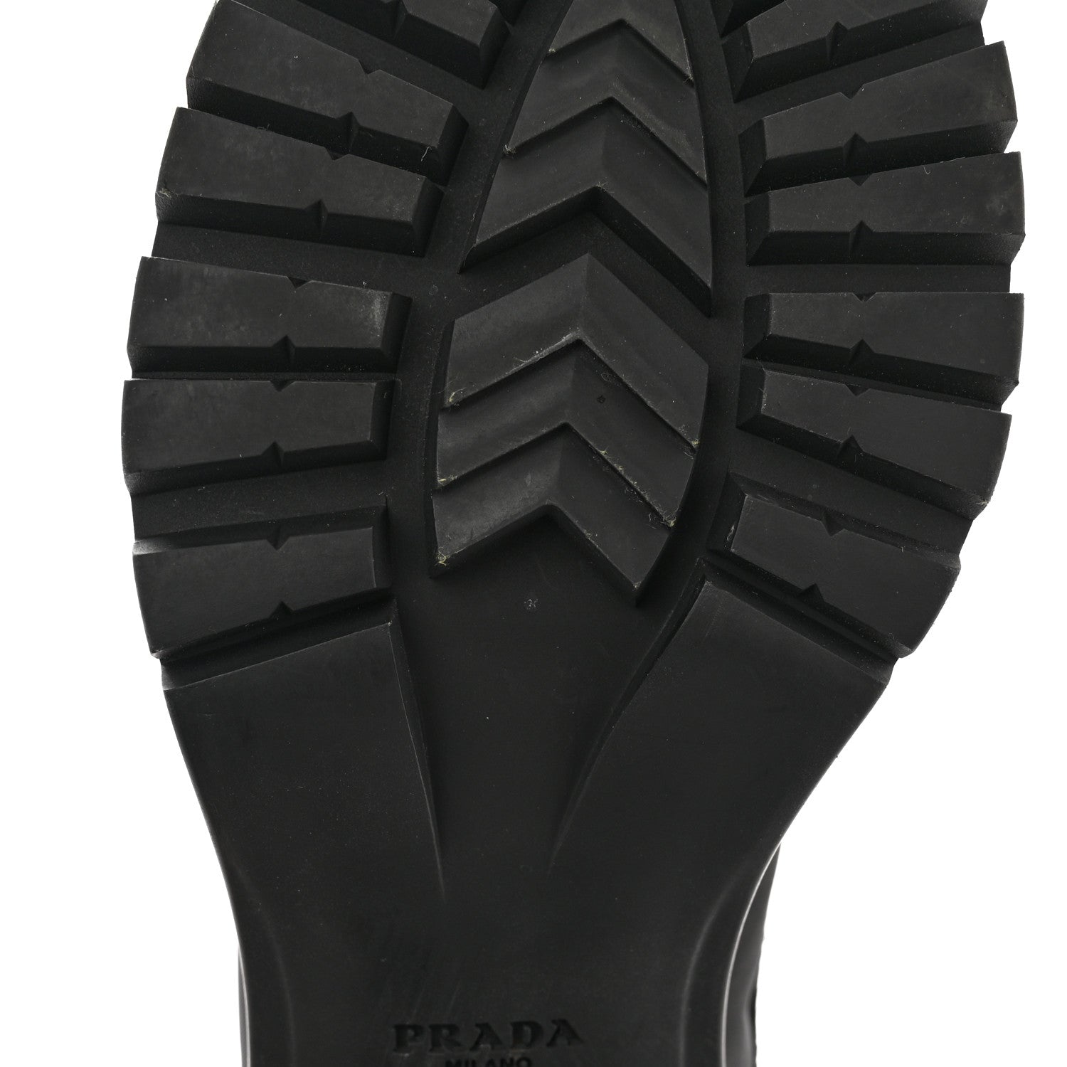 Prada Spazzolato Re-Nylon Metal Triangle Logo Lace Up 55mm Ankle Boots 38.5 Black 14 of 15