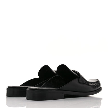 Louis Vuitton Calfskin Major Open Back Loafer 8 Black 4 of 8