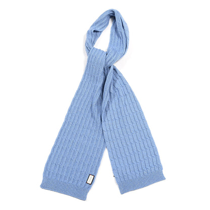 Gucci Wool Knit Shine Reg Scarf Bluette Sky Blue 1 of 4