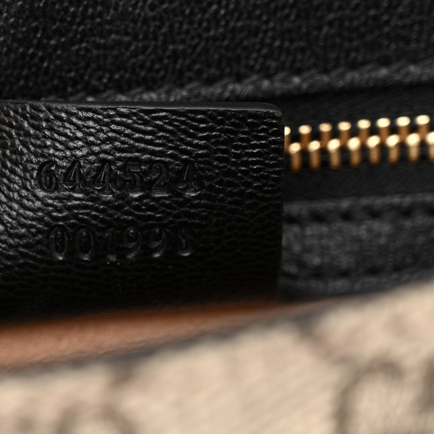 Gucci GG Supreme Monogram Calfskin Small Padlock Messenger Shoulder Bag Beige Black Cuir 7 of 14