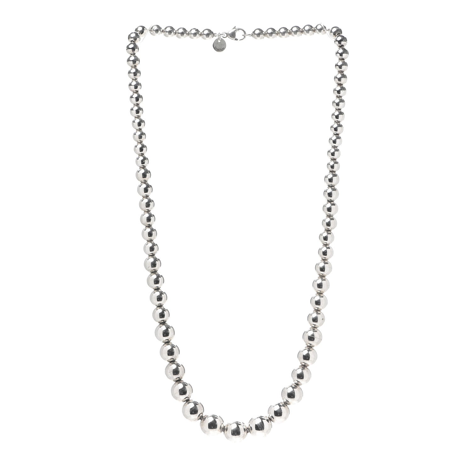 Tiffany Sterling Silver HardWear Graduated Ball Necklace 3 of 5