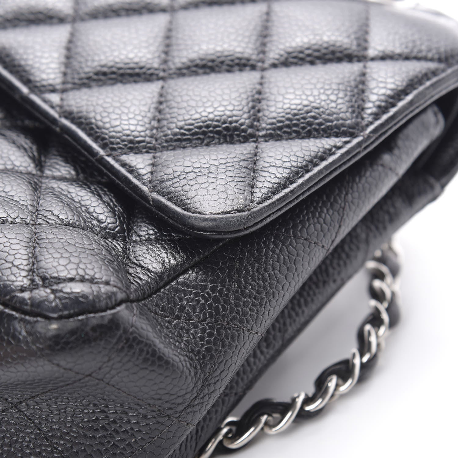Chanel Caviar Quilted Medium Double Flap Black 21 of 23