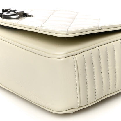 Chanel Glazed Calfskin Quilted Small Coco Boy Flap White 12 of 15