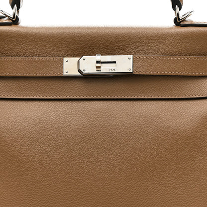 Hermes Evercolor Kelly Retourne 28 Beige De Weimar 8 of 14