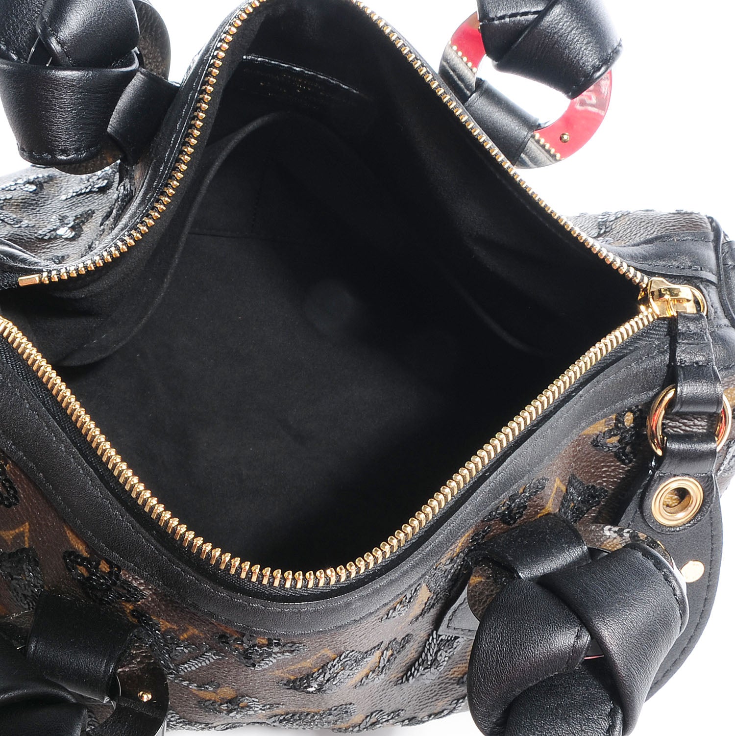 Louis Vuitton Monogram Sequins Eclipse Speedy 28 Black 5 of 7