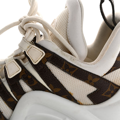 Louis Vuitton Patent Monogram LV Archlight Sneakers 37 White 15 of 15