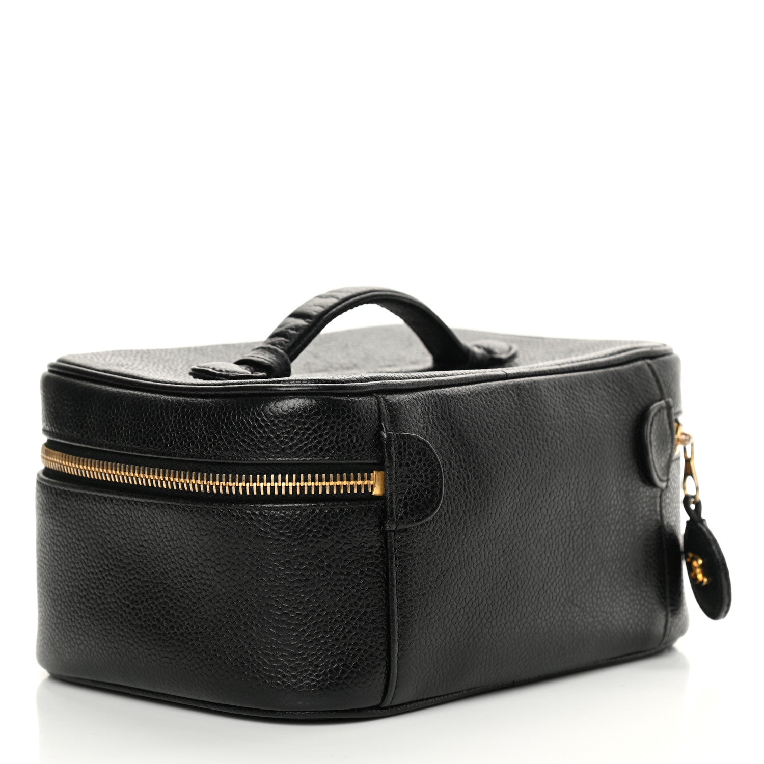 Chanel Caviar CC Vanity Cosmetic Case Black 3 of 9