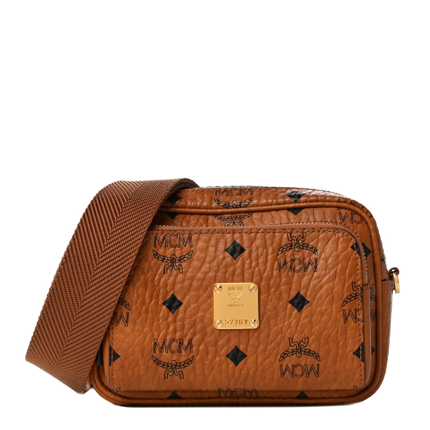 Visetos Camera Crossbody Bag Cognac