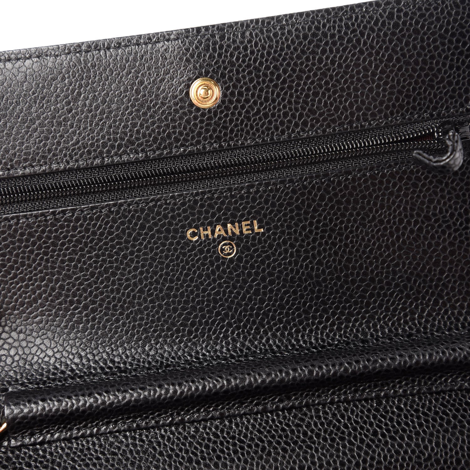 Chanel Caviar Quilted Wallet On Chain WOC Black 8 of 12