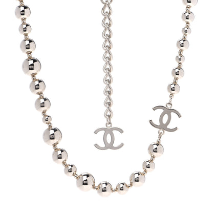Chanel Metal CC Bead Necklace Gold 1 of 5