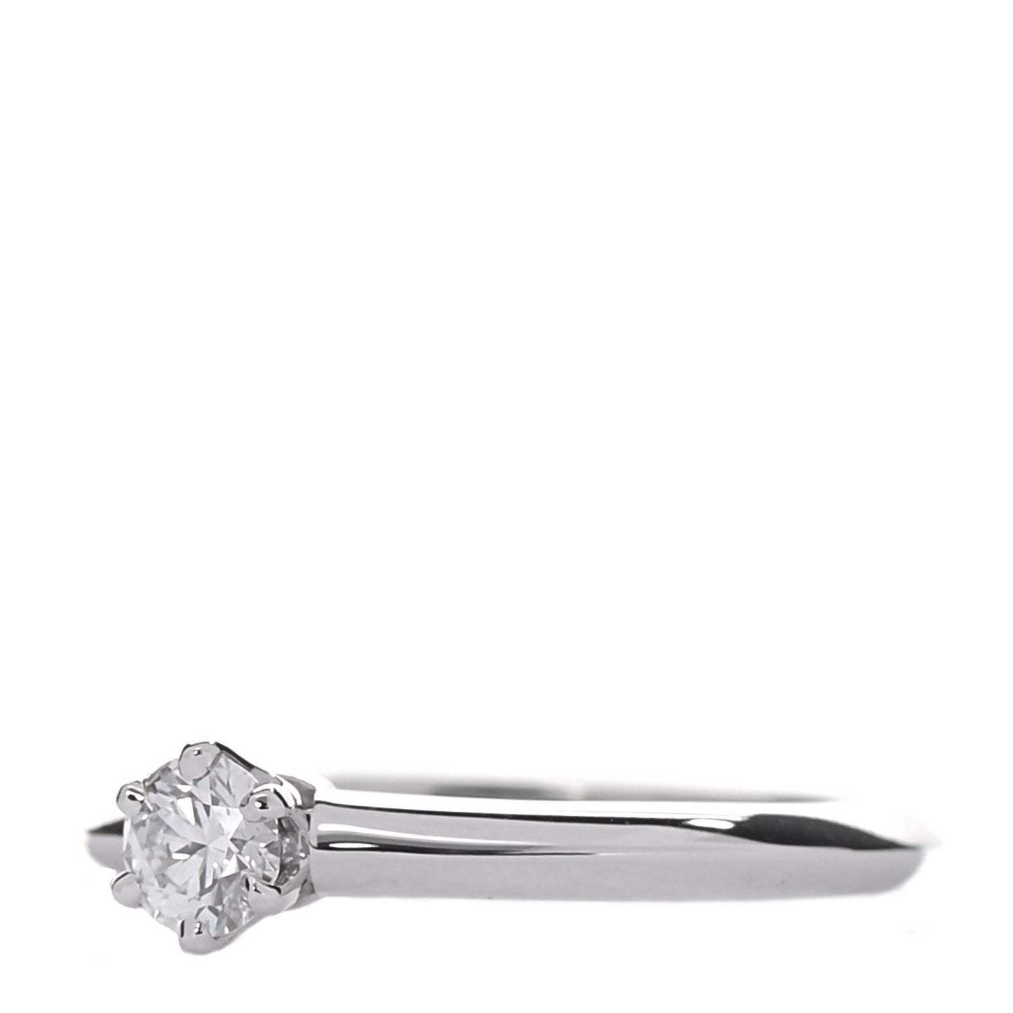 Platinum Diamond .24ct Solitaire Engagement Ring 51 5.75