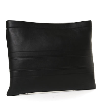Christian Dior Calfskin Medium Diordouble Zip Pouch Black 3 of 14