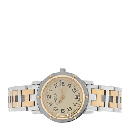 Hermes Stainless Steel 24mm Clipper Quartz Watch Gold 2 of 4